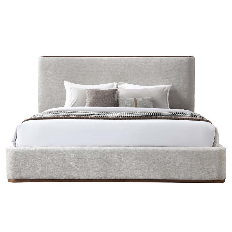 Orane Eastern King Bed, Gray Fabric Acme