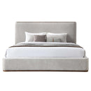 Orane Queen Bed, Gray Fabric Acme