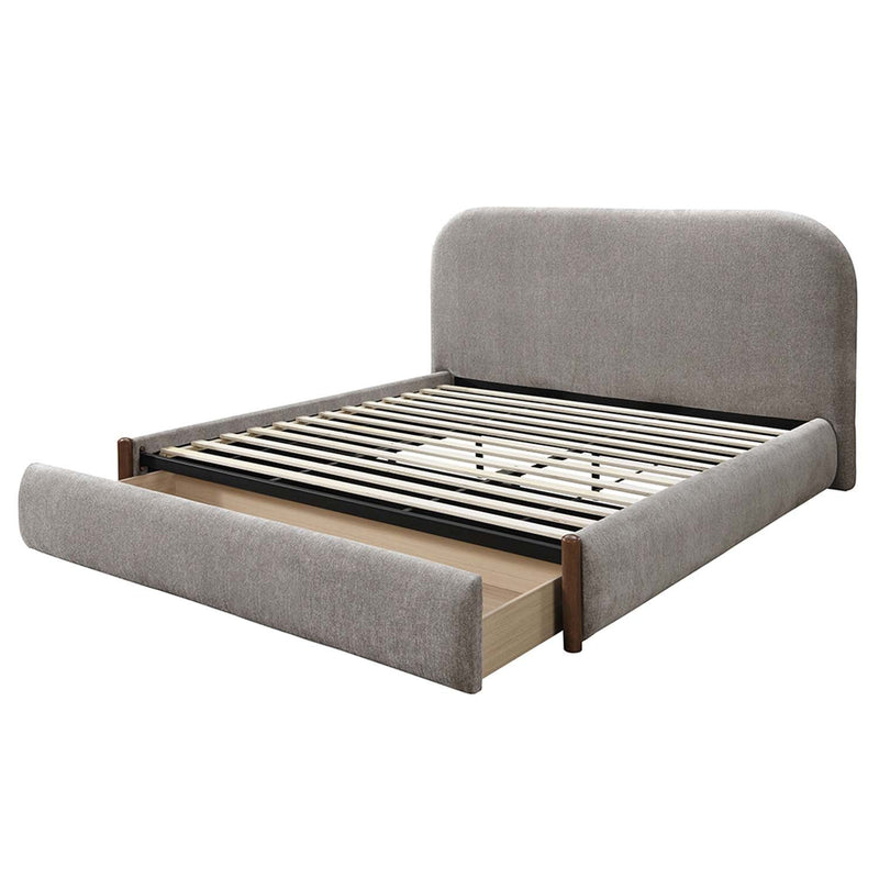 Orane Full Bed w/Storage, Gray Fabric Acme
