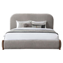 Orane Queen Bed w/Storage, Gray Fabric Acme
