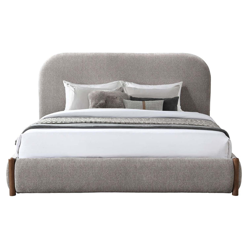 Orane Queen Bed w/Storage, Gray Fabric Acme