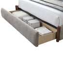 Orane Queen Bed w/Storage, Gray Fabric Acme