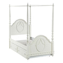Dorothy Twin Post Bed, Ivory Finish Acme