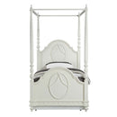 Dorothy Twin Post Bed, Ivory Finish Acme