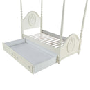 Dorothy Twin Post Bed, Ivory Finish Acme