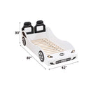 Colen Car Bed (Twin), White Finish Acme