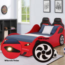 Colen Car Bed (Twin), Red Finish Acme