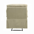 Arcadia Motion Recliner, Beige Microfiber