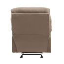 Arcadia Motion Recliner, Light Brown Microfiber Acme