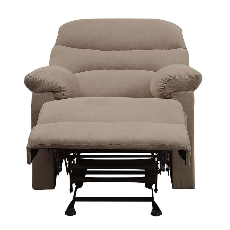 Arcadia Motion Recliner, Light Brown Microfiber Acme