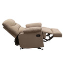 Arcadia Motion Recliner, Light Brown Microfiber Acme