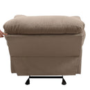 Arcadia Motion Recliner, Light Brown Microfiber Acme