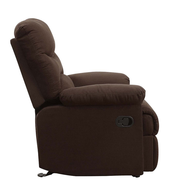 Arcadia Motion Glider Recliner, Chocolate Microfiber