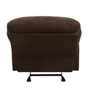 Arcadia Motion Glider Recliner, Light Brown Microfiber Acme