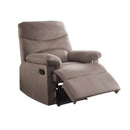 Arcadia Motion Recliner, Light Brown Woven Fabric Acme