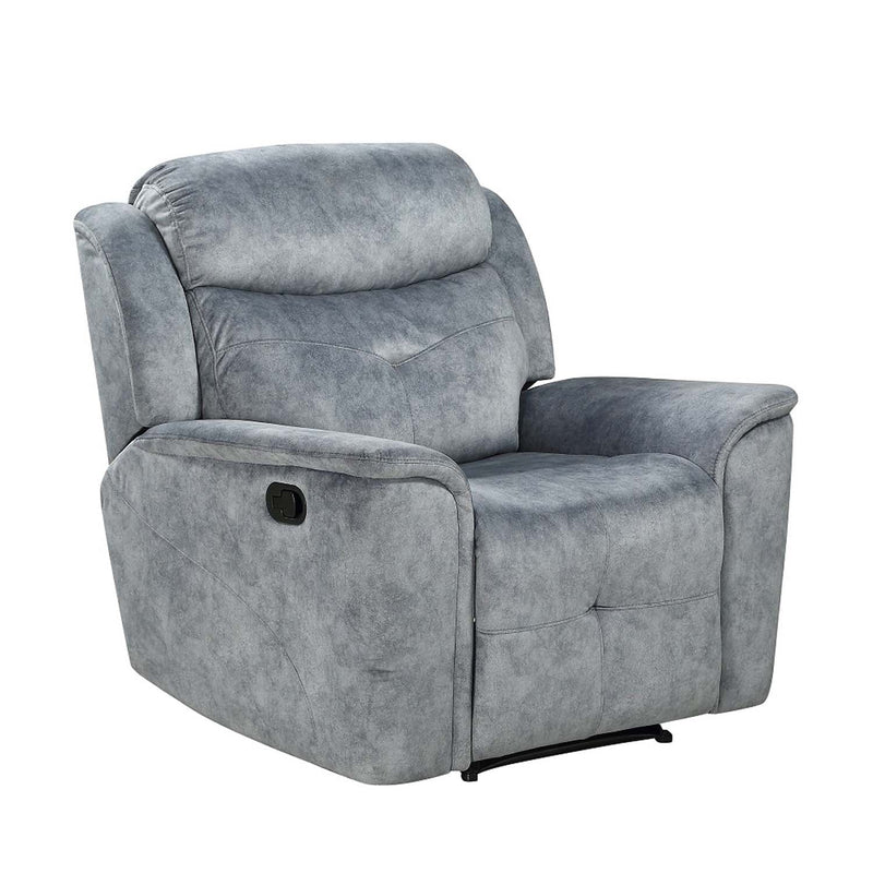 Mariana Motion Recliner, Silver Gray Fabric Acme