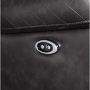 Braylon Power Motion Recliner, Magnetite Faux Leather Acme