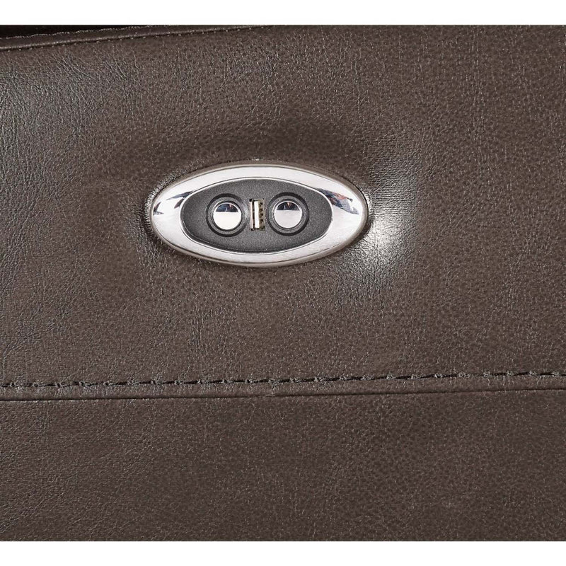 Aashi Power Motion Recliner, Brown Leather-Gel Match Acme