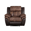 Jaylen Motion Recliner, Toffee & Espresso Polished Microfiber Acme