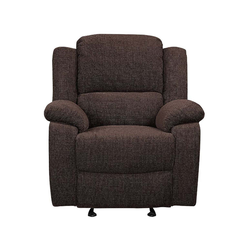 Madden Motion Glider Recliner, Brown Chenille Acme