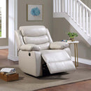 Eilbra Power Motion Recliner, Beige Faux Leather Acme