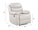 Eilbra Power Motion Recliner, Beige Faux Leather Acme