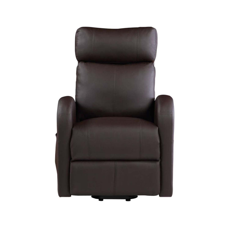 Ricardo Power Motion Recliner w/Lift, Brown Faux Leather Acme