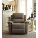 Bina Motion Recliner, Gray Polished Microfiber Acme