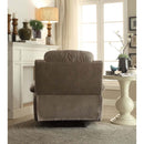 Bina Motion Recliner, Gray Polished Microfiber Acme