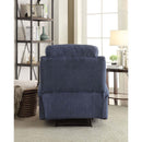 Rosia Motion Recliner, Blue Linen Acme