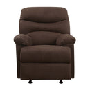 Arcadia Motion Recliner, Chocolate Microfiber Acme