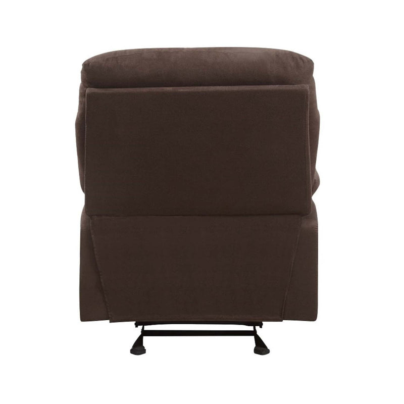Arcadia Motion Recliner, Chocolate Microfiber Acme