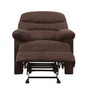 Arcadia Motion Recliner, Chocolate Microfiber Acme