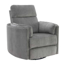 Sagen Recliner w/Swivel & Glider, Charcoal Chenille Acme