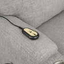 Recliner w/Power Lift & Massage, Light Gray Chenille Acme