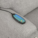 Recliner w/Power Lift & Massage, Light Gray Chenille Acme