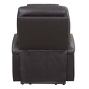 Recliner w/Power Lift & Massage, Brown Leather Aire Acme