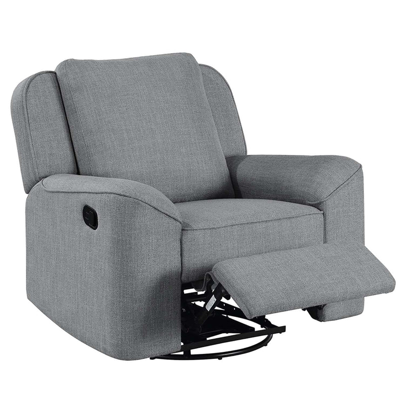 Destiny Glider Recliner w/Swivel, Gray Linen Acme