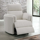 Sagen Glider Recliner w/Swivel, Beige Boucle Acme