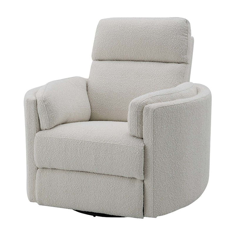 Sagen Glider Recliner w/Swivel, Beige Boucle Acme
