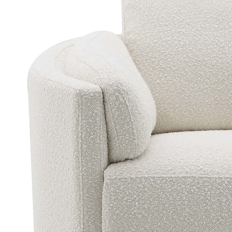 Sagen Glider Recliner w/Swivel, Beige Boucle Acme