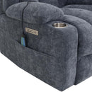 Omarion Power Recliner w/Lift & Heating & Massage, Blue Chenille Acme