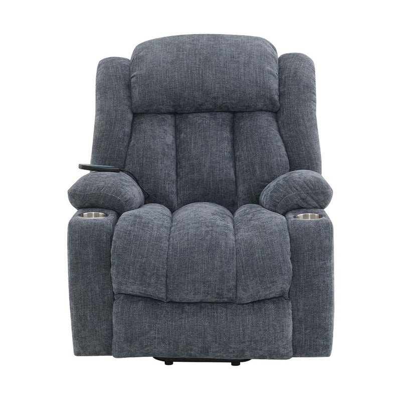 Omarion Power Recliner w/Lift & Heating & Massage, Blue Chenille Acme