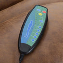 Omarion Power Recliner w/Lift & Heating & Massage, Brown Leather Aire Acme