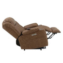 Omarion Power Recliner w/Lift & Heating & Massage, Brown Leather Aire Acme