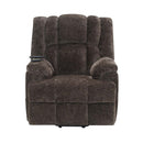 Pacay Power Recliner w/Lift & Heating & Massage, Brown Chenille Acme