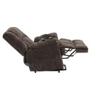 Pacay Power Recliner w/Lift & Heating & Massage, Brown Chenille Acme