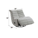 Talmon Recliner w/Swivel, Oyster Chenille Acme