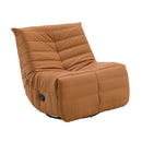 Talmon Recliner w/Swivel, Orange Faux Leather Acme