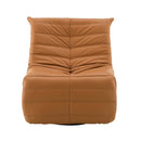 Talmon Recliner w/Swivel, Orange Faux Leather Acme